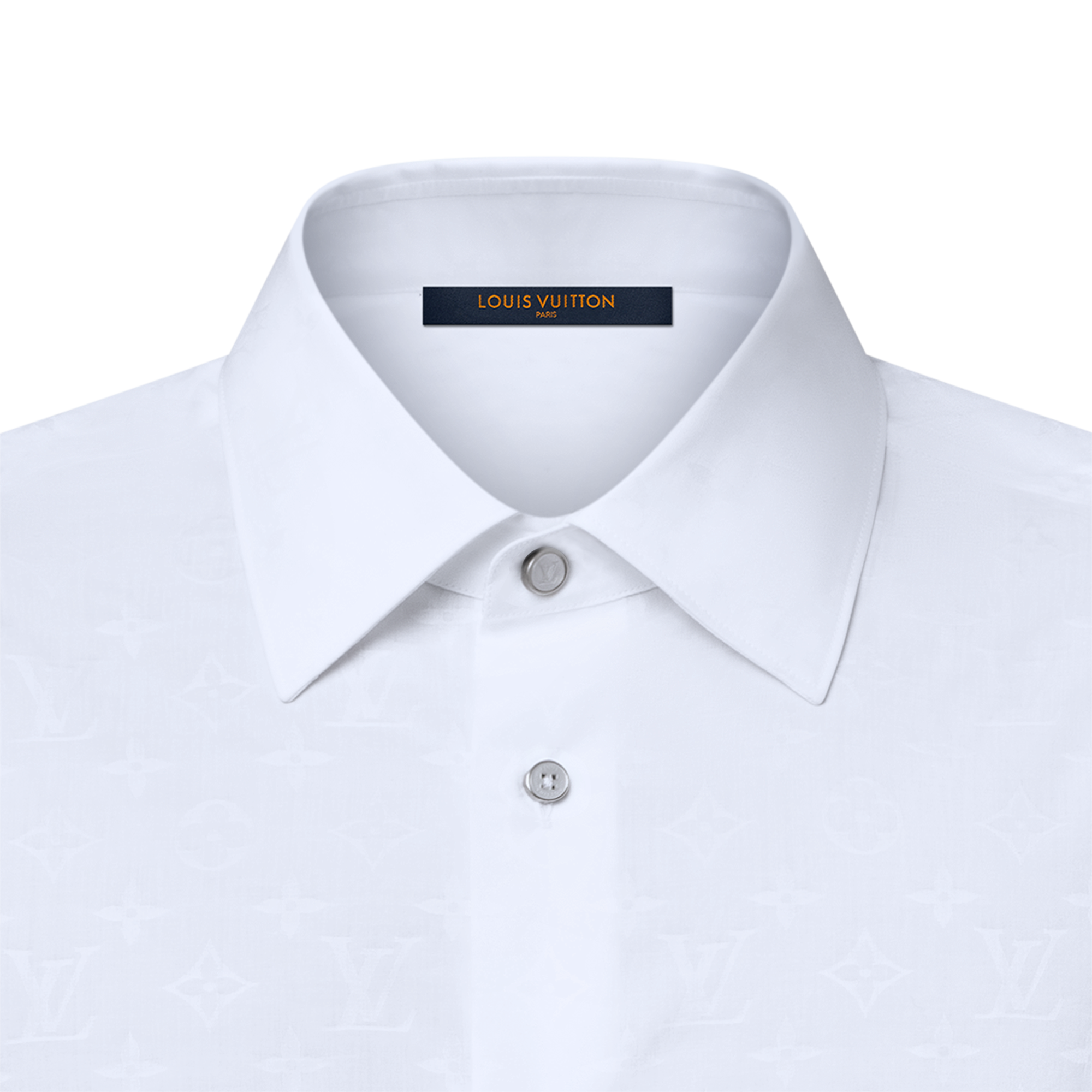 LOUIS VUITTON ホワイト 長袖シャツ LOUIS VUITTON ルイヴィトン ブラウス 白 ホワイト 長袖 LOUIS VUITTON